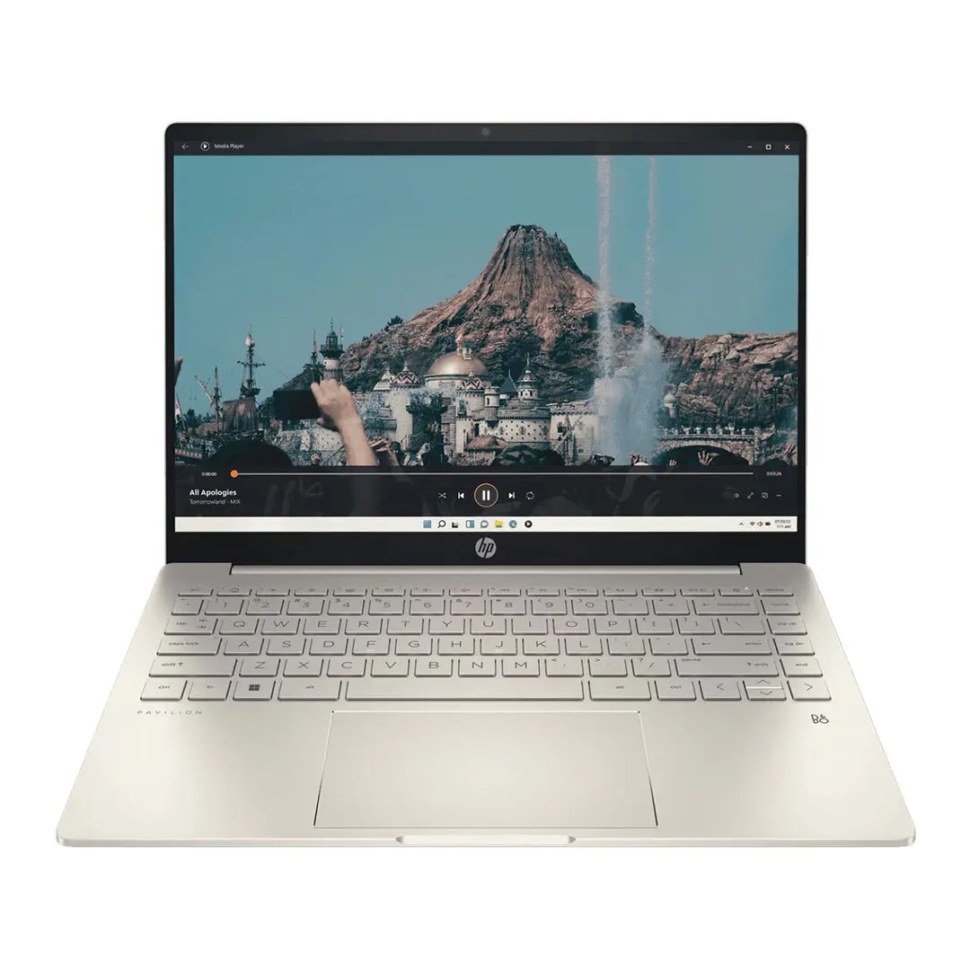 hp pavilion 14 plus core i5 12th gen front view