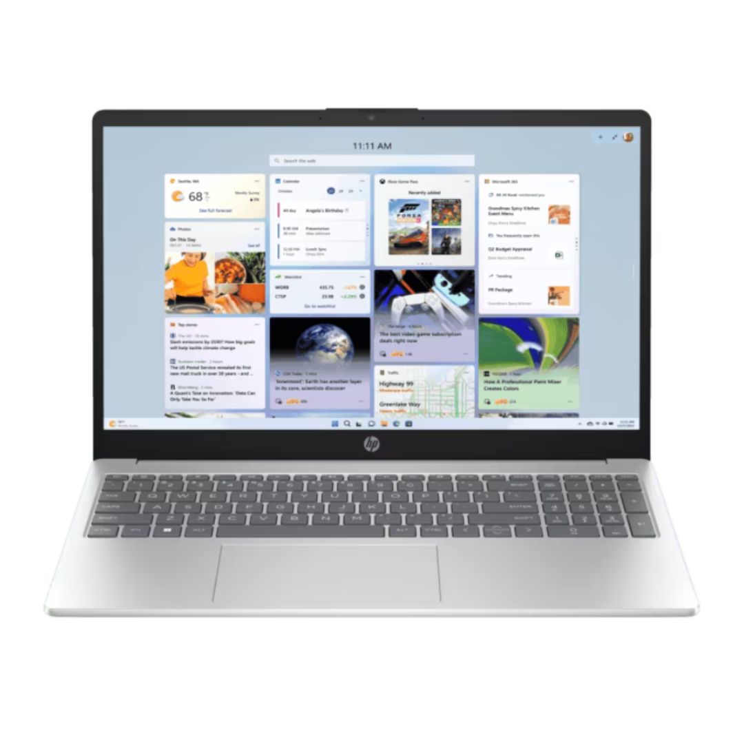 hp notebook 15 ryzen 3 front view