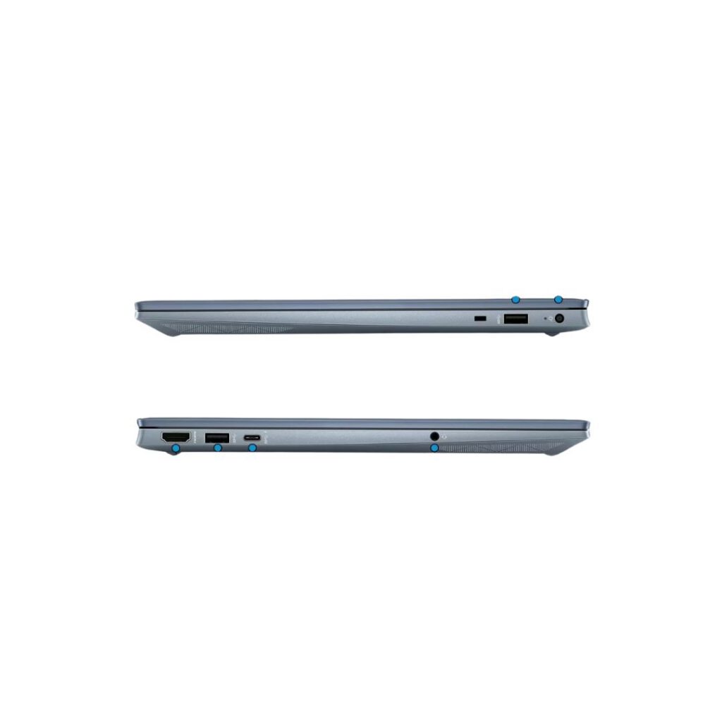 hp pavilion 15 core i5 13th gen both side ports view