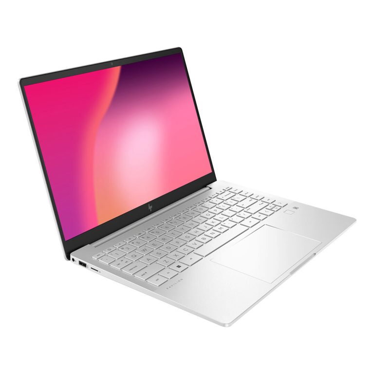 hp pavilion plus 14 core i5 13th gen left view