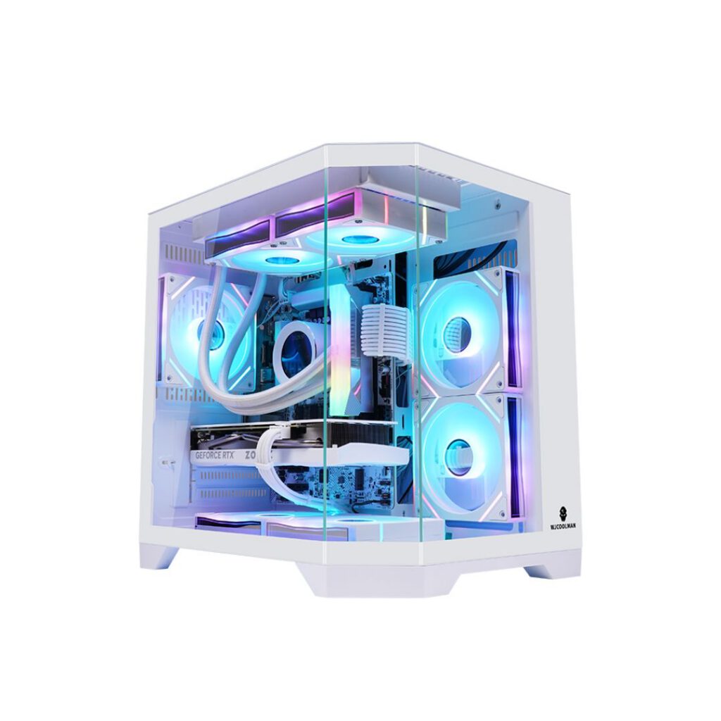 intel i5 14th gen rtx 3060 gaming pc front left view