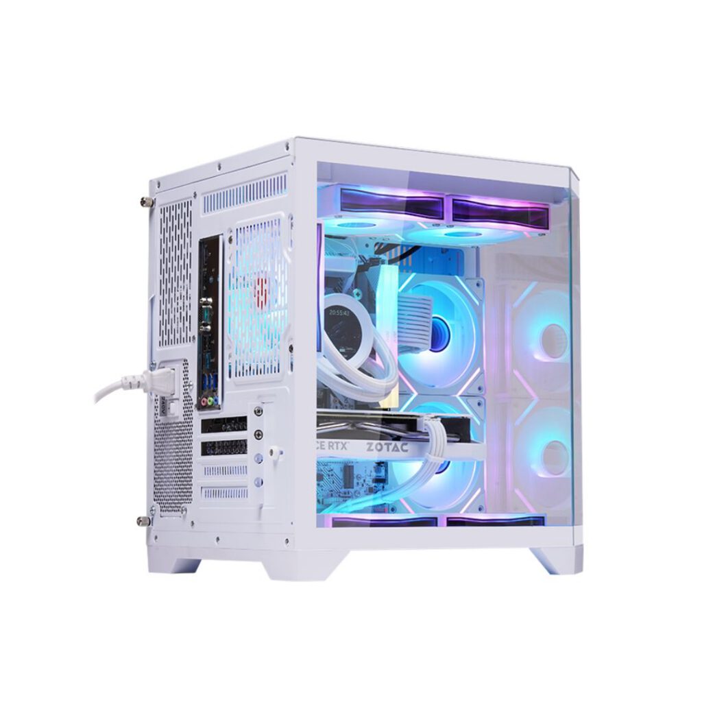 intel i5 14th gen rtx 3060 gaming pc back view