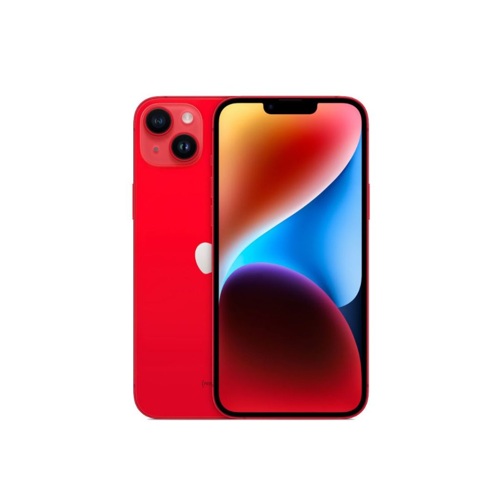 iphone 14 ios 16 front back red color view