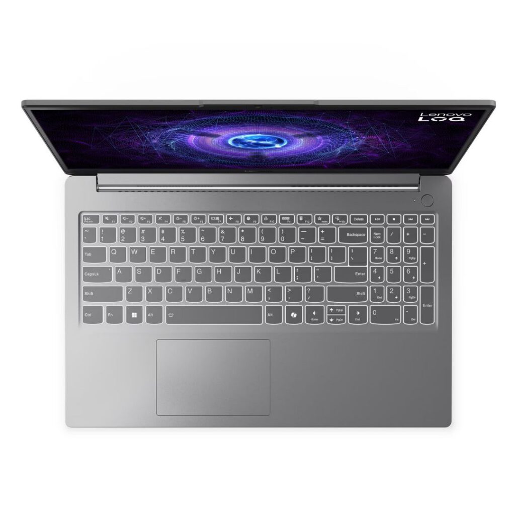 lenovo loq gaming 2025 core i5 12th gen top view