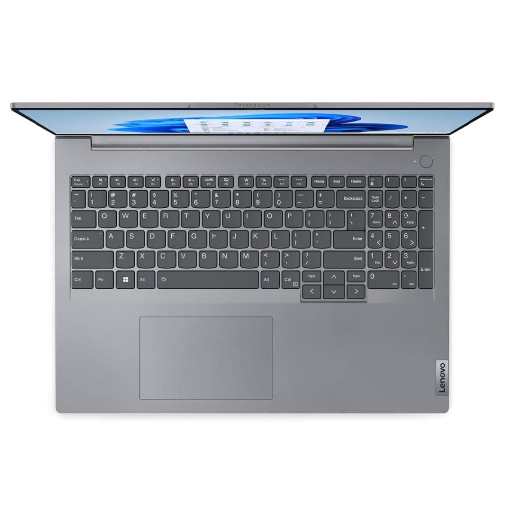 lenovo thinkbook 16 core i7 top view