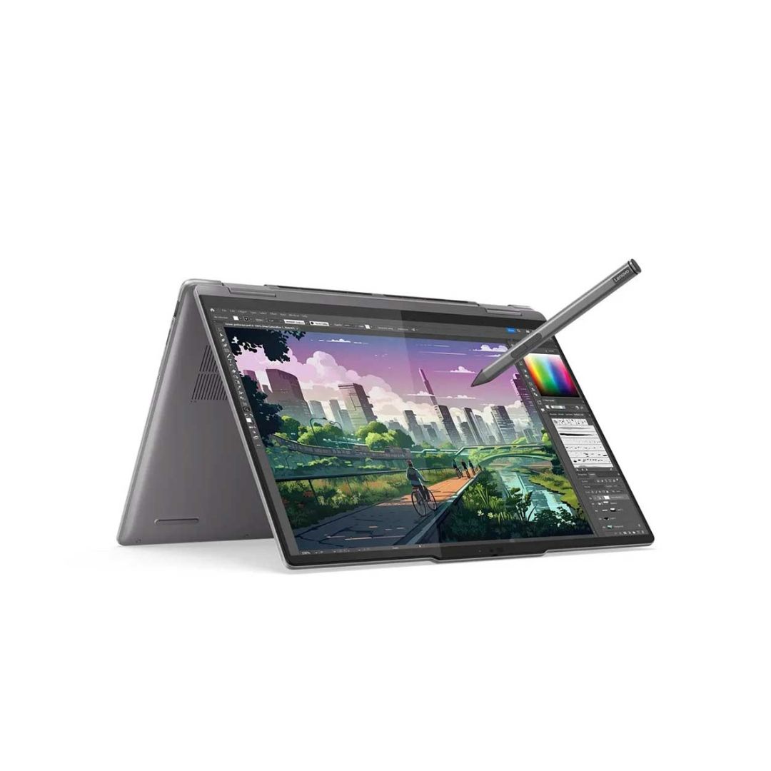 lenovo yoga 7 2 in 1 ryzen 5 inverted view