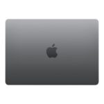 macbook air m2 space gray back view