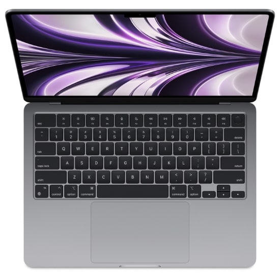 macbook air m2 space gray price in nepal top view