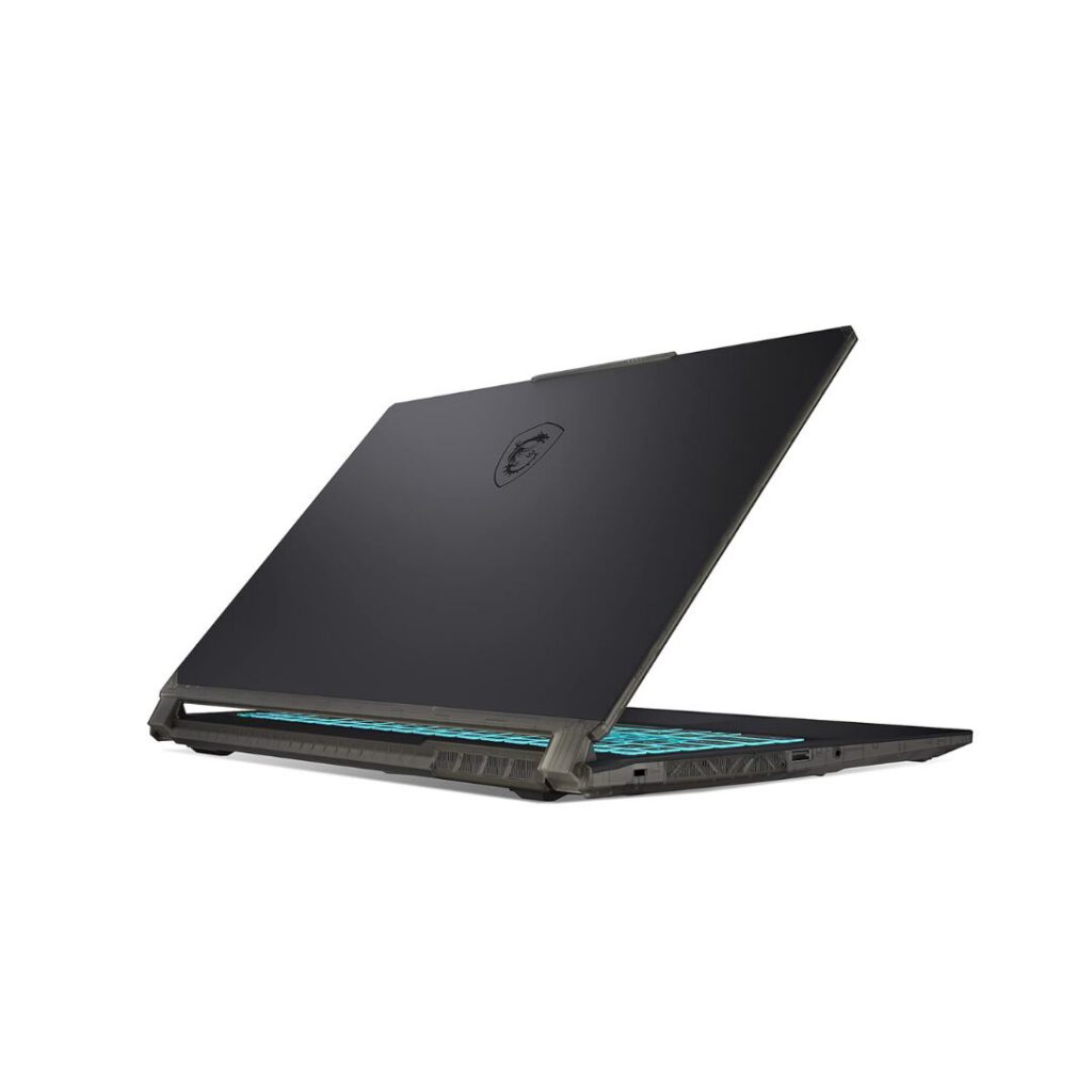 msi cyborg 15 gaming core i5 12th gen left back view