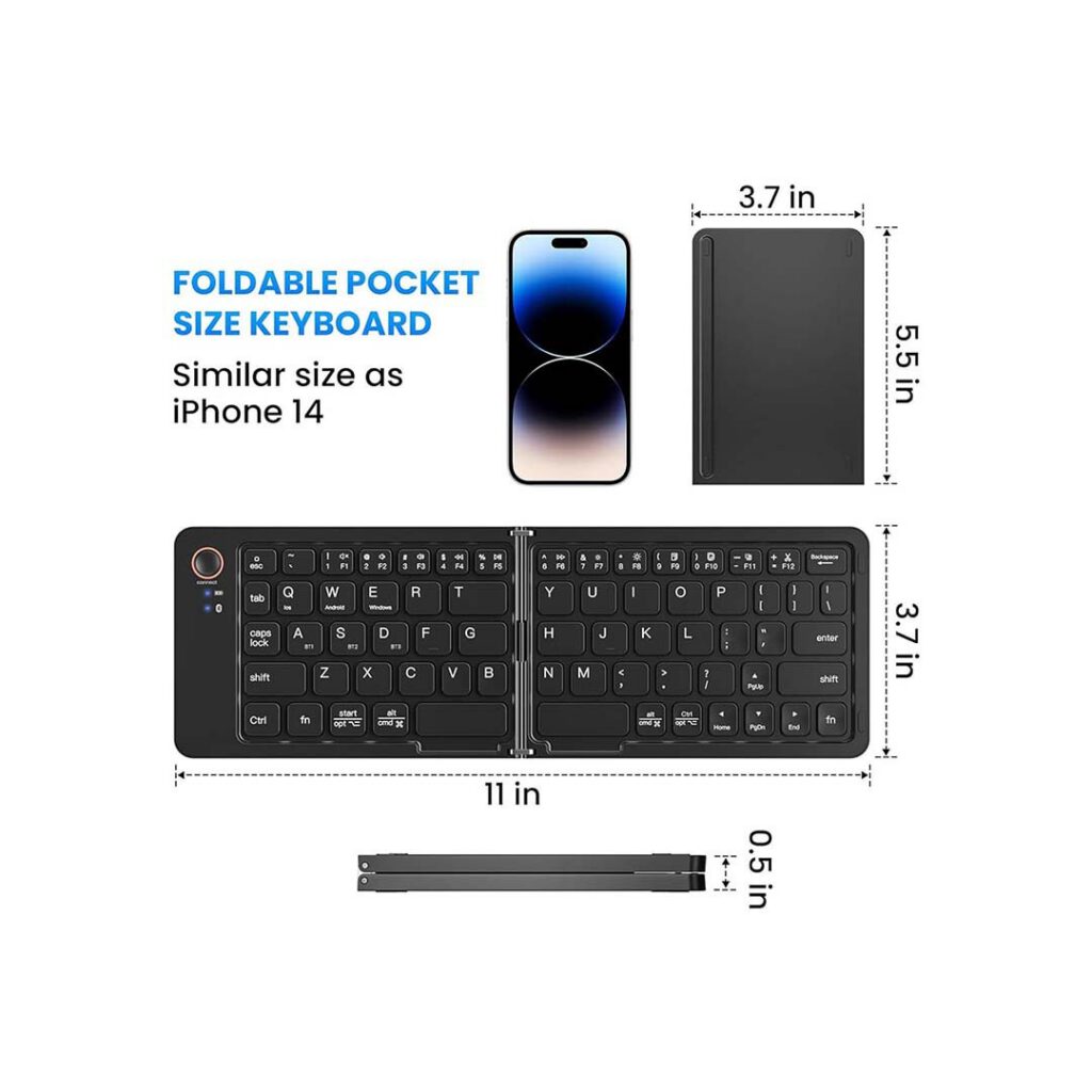 multi device foldable keyboard in nepal dimensions