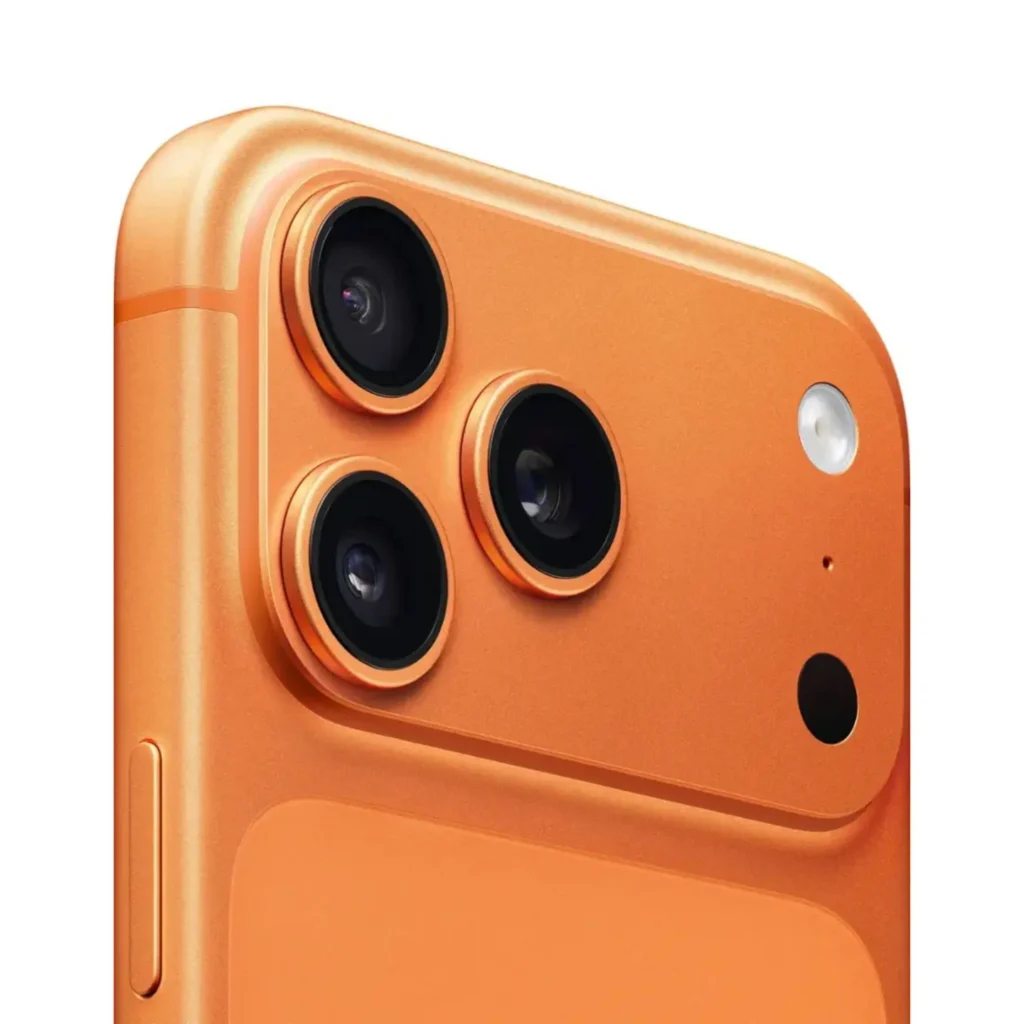 apple iphone 17 pro max cosmic orange camera lenses