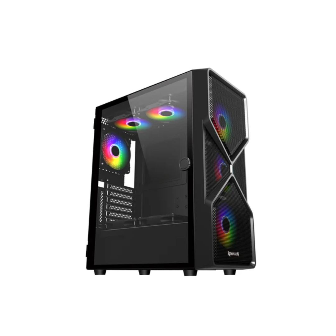 redragon gc mb211 mid tower atx glass gaming case