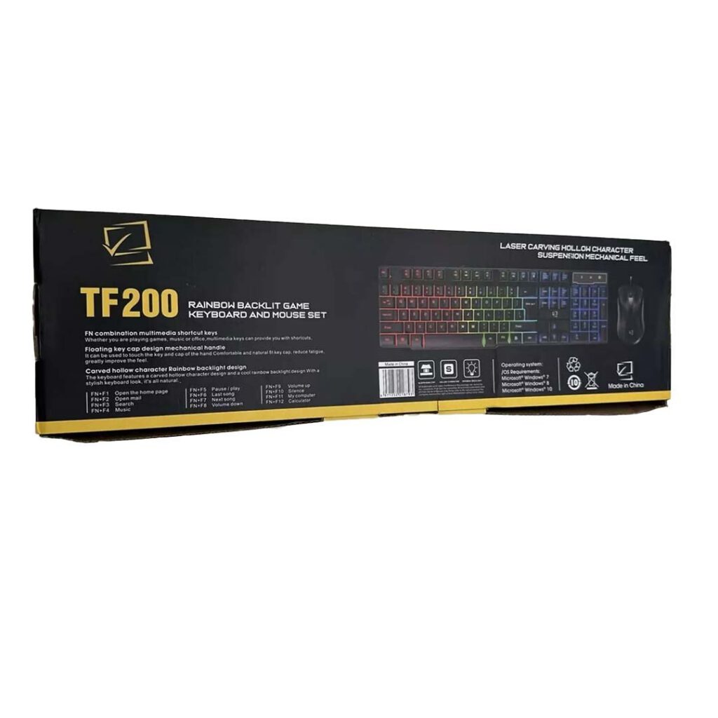 t wolf tf rainbow gaming keyboard pack in nepal