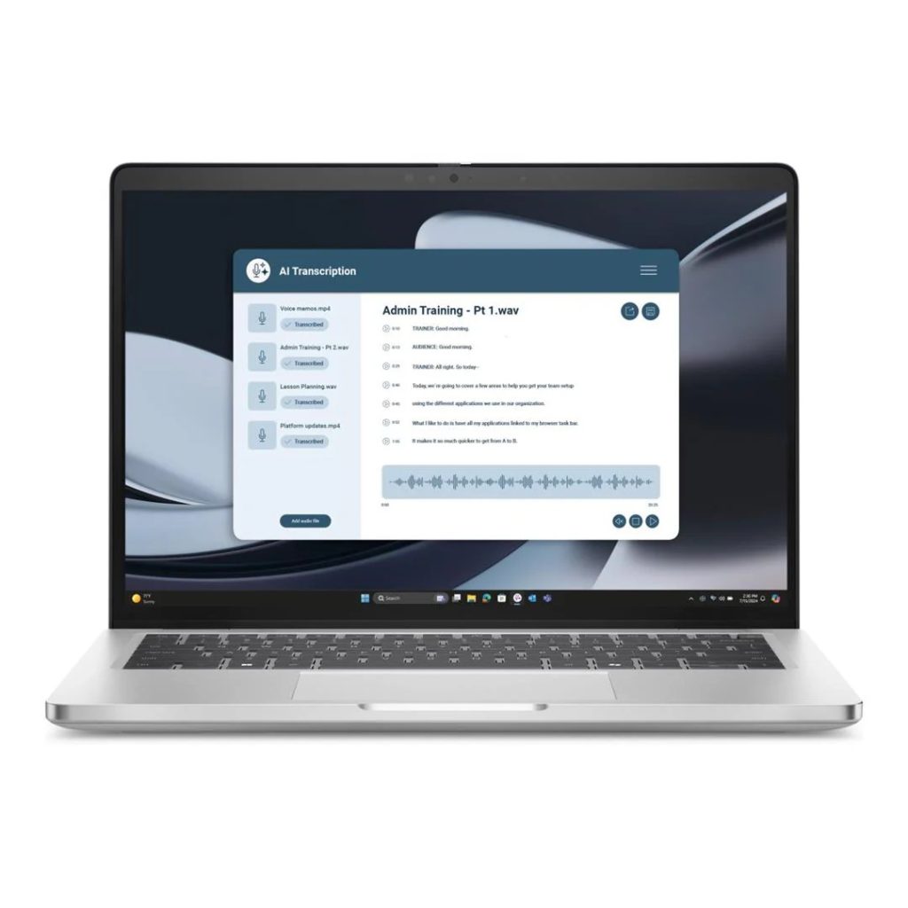dell pro 14 plus ai front view