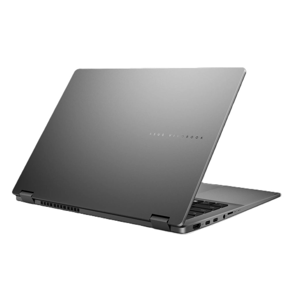 asus vivobook 14 flip core 7 back side view