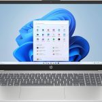 hp copilot pc i3 laptop front view