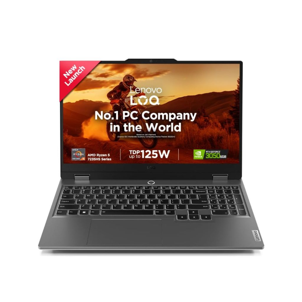 lenovo loq 15 ryzen 5 front view