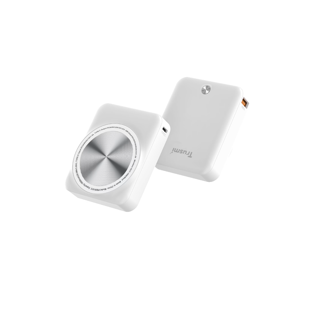 trusmi pb09 series pd22 5w ultra mini magnatic wireless power bank
