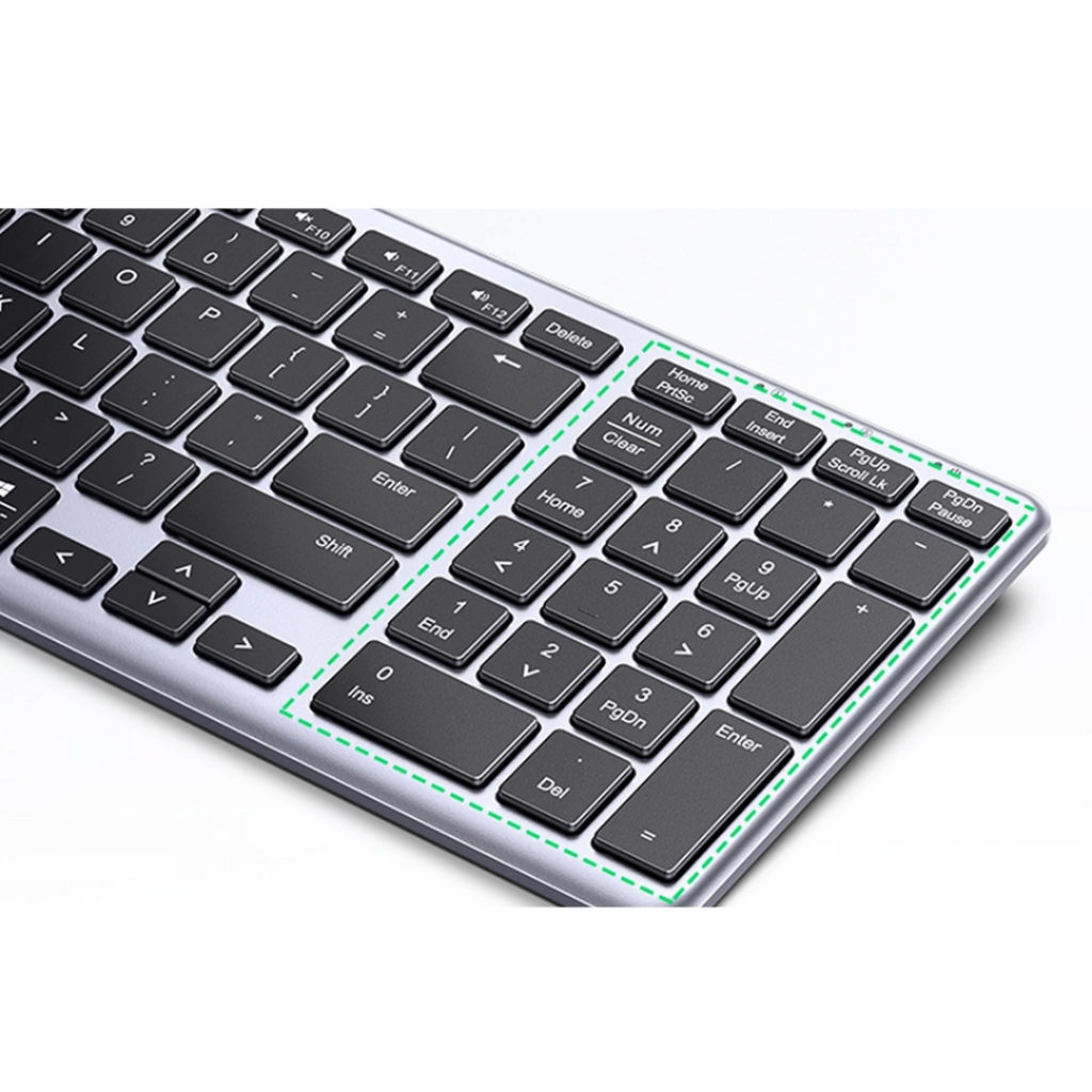 ugreen ultra slim bluetooth keyboard wireless premium metal build silent thin and reliable
