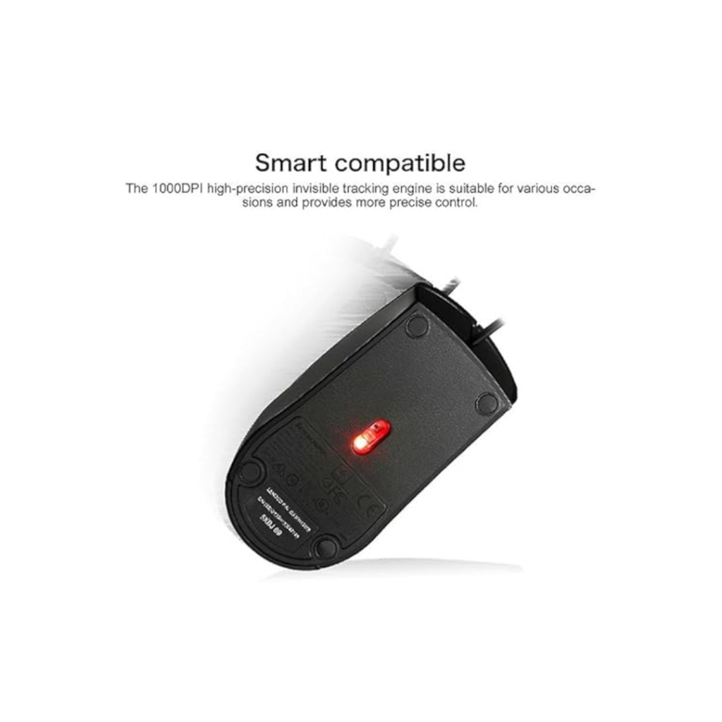 lenovo 120 wired mouse back side