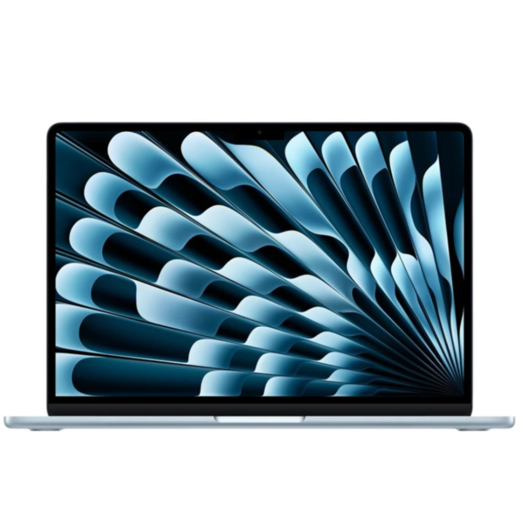 macbook air m5 with apple front view