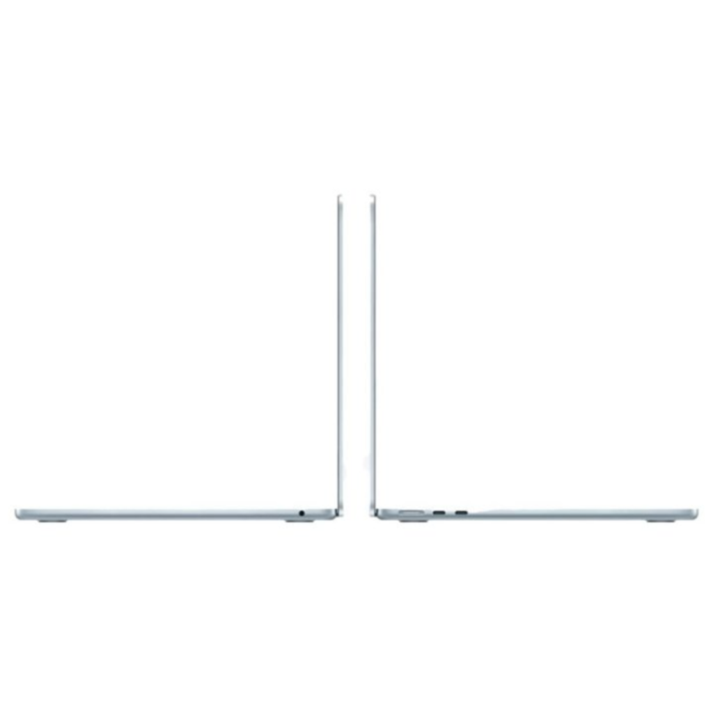 macbook air m5 with apple side view