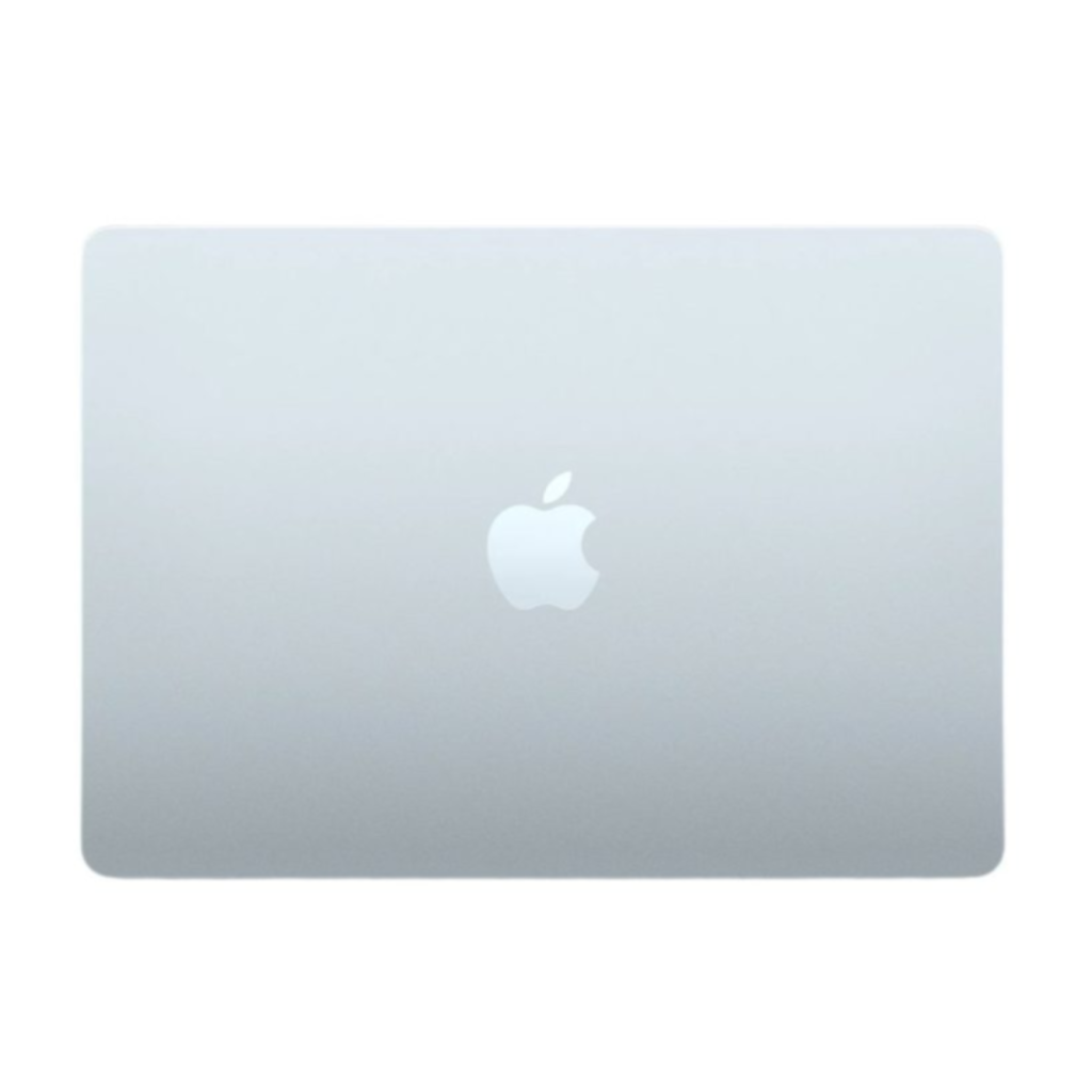 macbook air m5 with apple top view