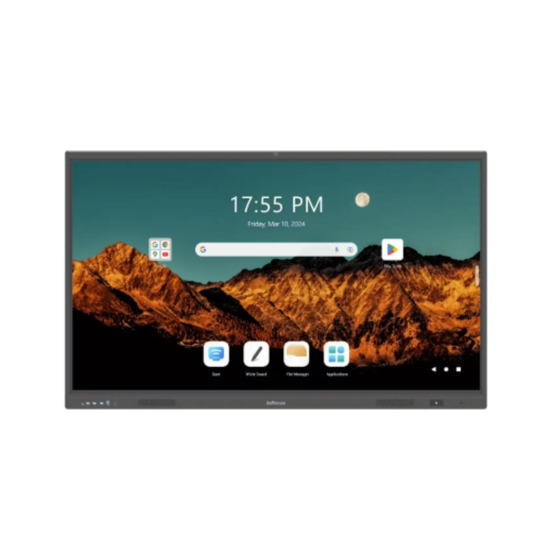 infocus jtouch series 13e 65 smart board 8gb front view