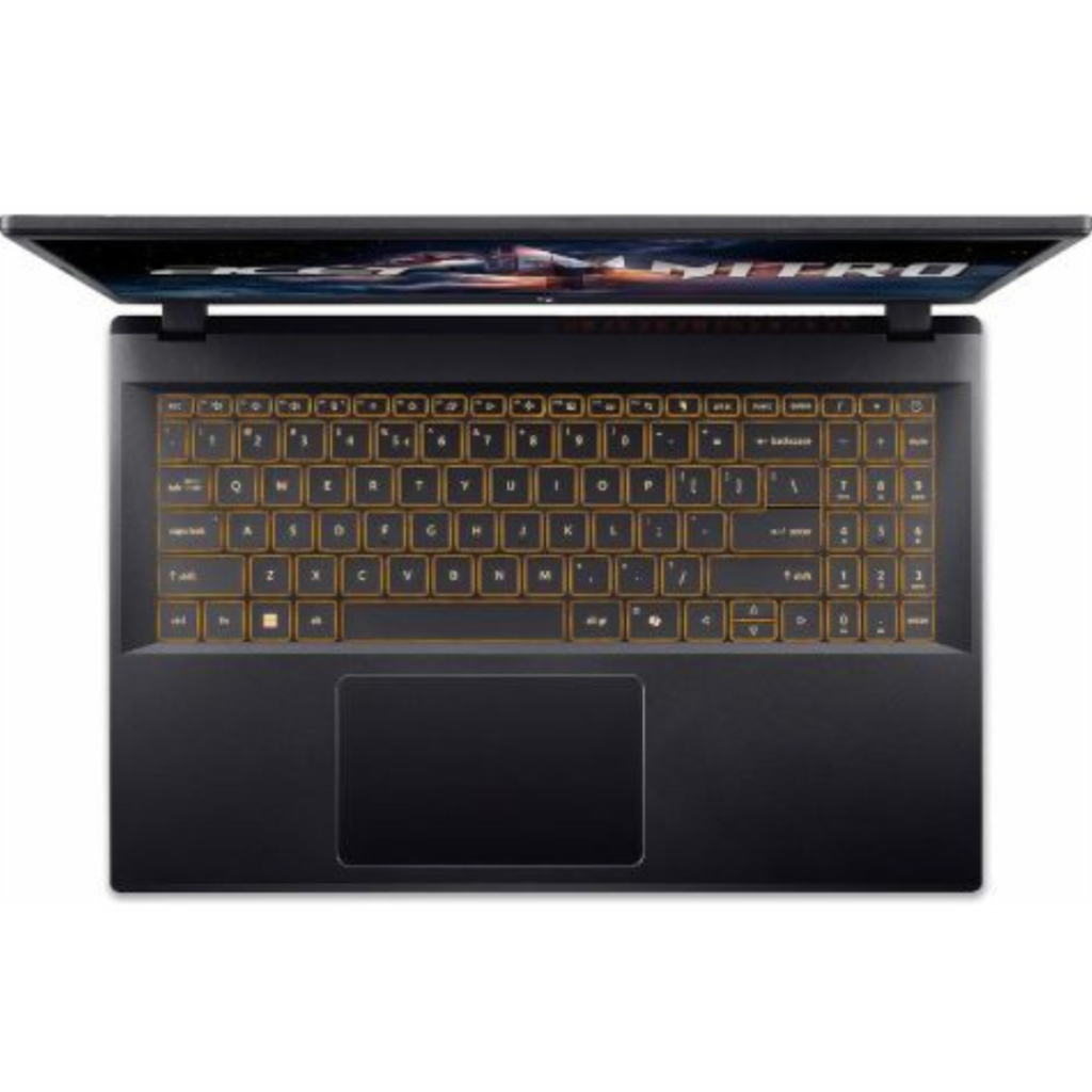 acer nitro v 15 top view