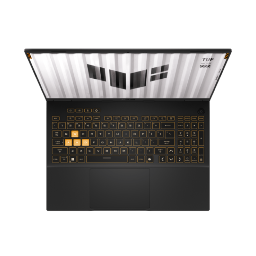 asus tuf gaming f16 top view
