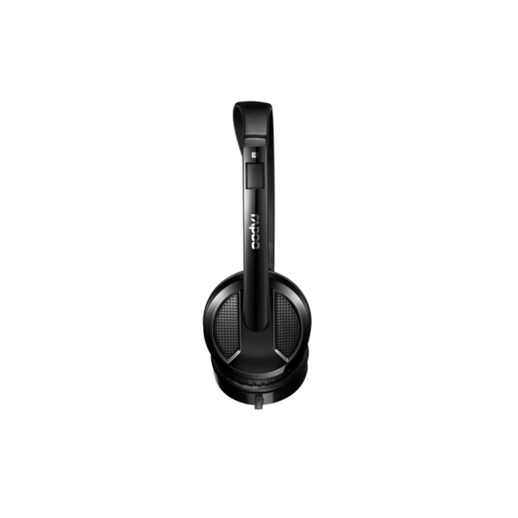 rapoo h100 usb stereo headset back view