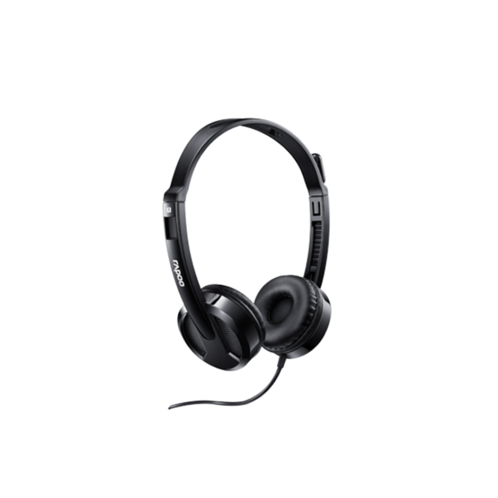 rapoo h100 usb stereo headset side view