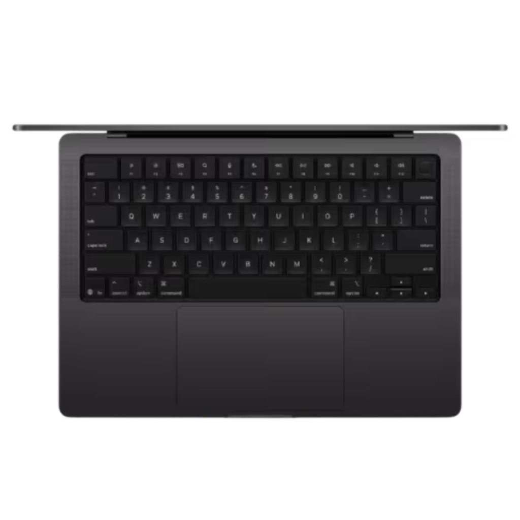 apple macbook pro top view