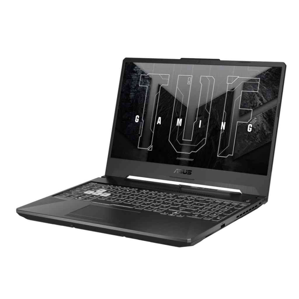 asus tuf gaming a15 left view