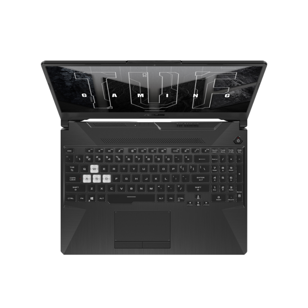 asus tuf gaming a15 top view