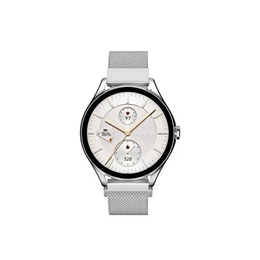 aura 2 bluetooth smartwatch sliver