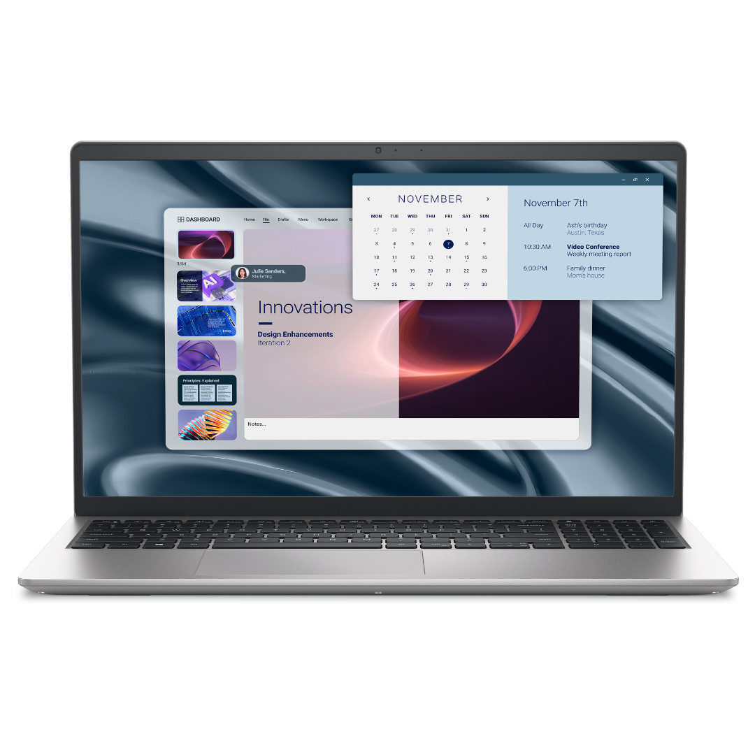 laptop notebook front view