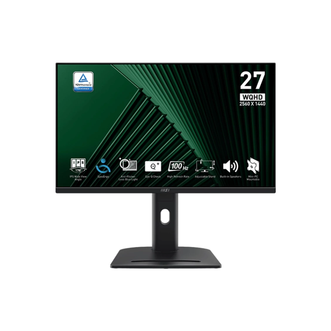 msi pro mp275qpg front view