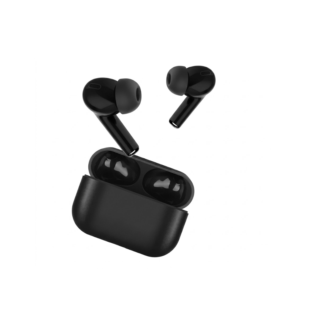 tws wireless bluetooth airbuds front view