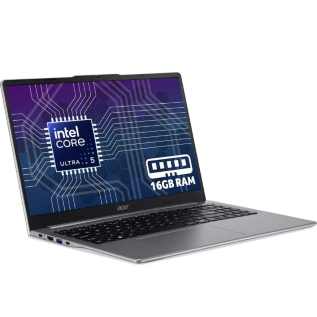 acer extense 15 left view